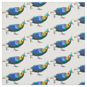 Tecido Ilustração de desenho animado monal de aves do Him