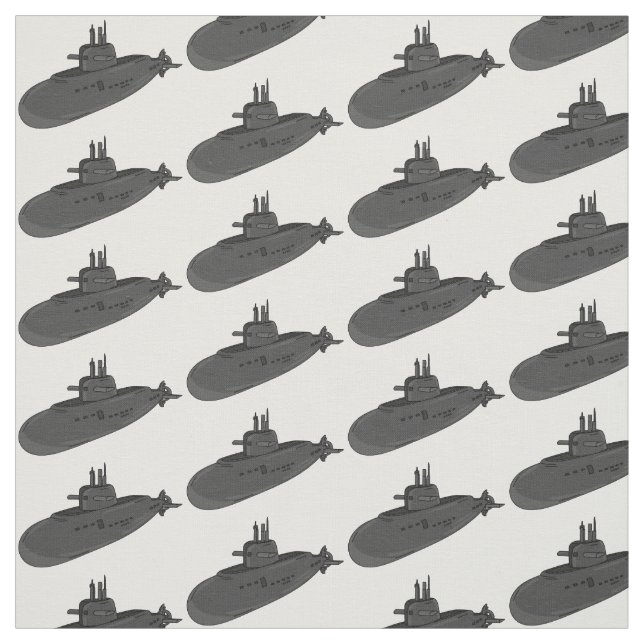 Tecido Ilustração de desenho animado submarino (Modelo)