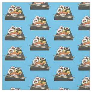 Tecido Ilustração de desenho animado Sushi