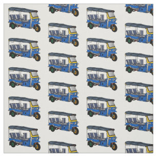 Tecido Ilustração de desenho animado Tuk tuk