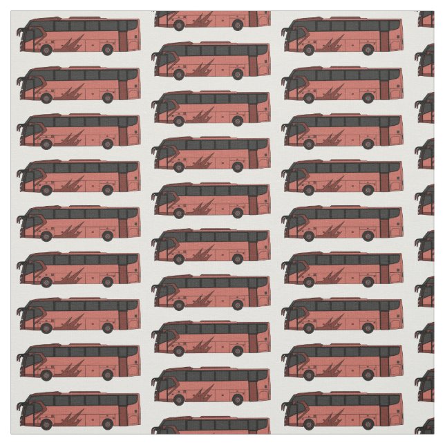 Tecido Ilustração de desenho de barramento (Modelo)