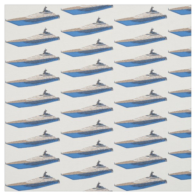 Tecido Ilustração de desenho em Yacht (Modelo)