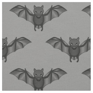 Tecido Ilustração de Morcego de Desenho Animado Fofo como
