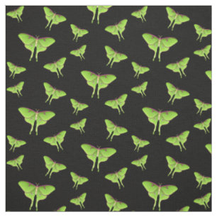 Tecido Ilustração do desenho animado de Luna Moth
