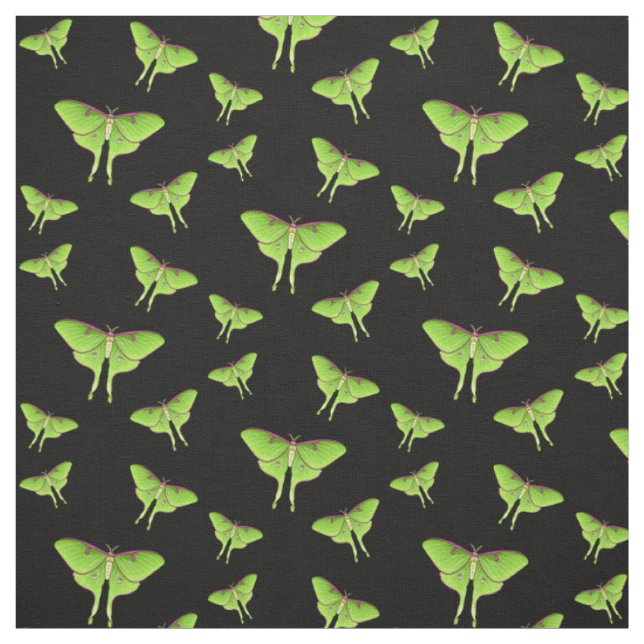 Tecido Ilustração do desenho animado de Luna Moth (Modelo)