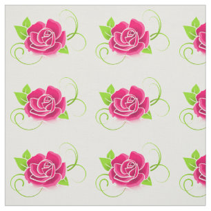 Tecido Ilustração do rosa do rosa