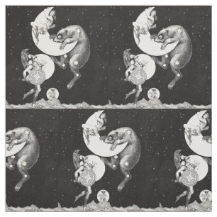 Tecido Ilustração Noturna do Deus do Universo da Lua Cele