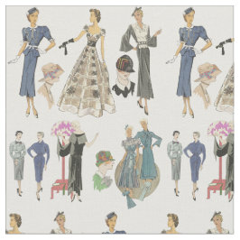 Tecido ilustrações de arte da moda dos anos 20 e 30