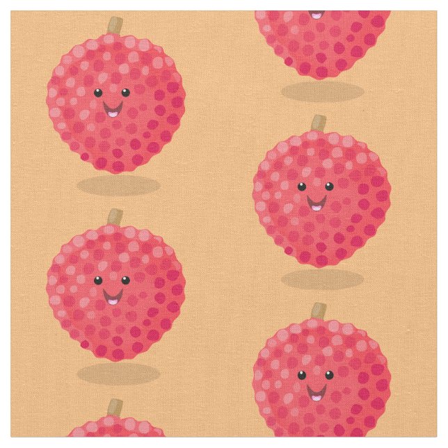 Tecido Imagem de desenho animado de liso rosa-claro (Detalhe)