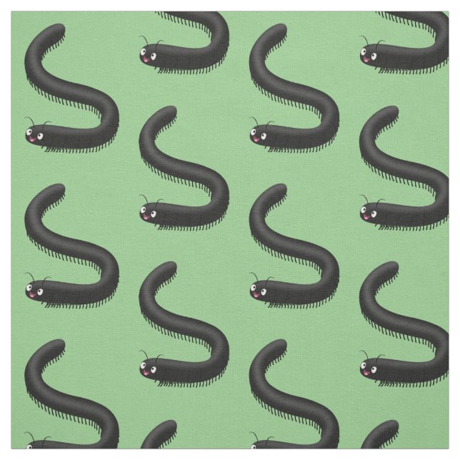 Tecido Imagem de desenho em forma de milipede (Modelo)