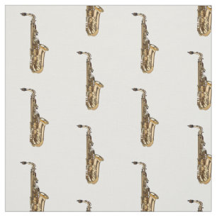 Tecido Imagem de desenhos saxofônicos