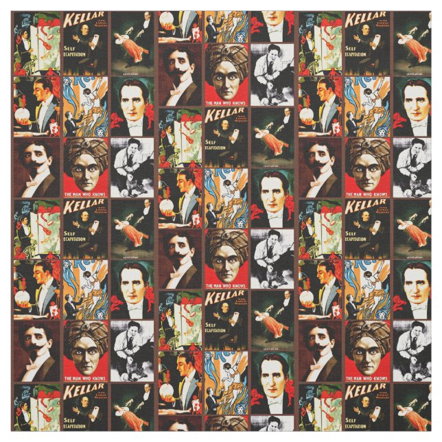 Tecido Imagem de mágicos ilustrados (Modelo)