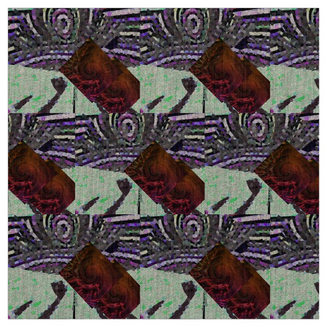 Tecido Imagem do mosaico com pistácio verde-claro (Modelo)