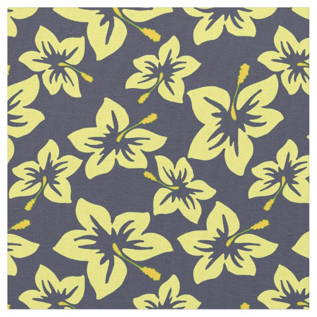 Tecido Impressão Amarelo havaiano (Detalhe)