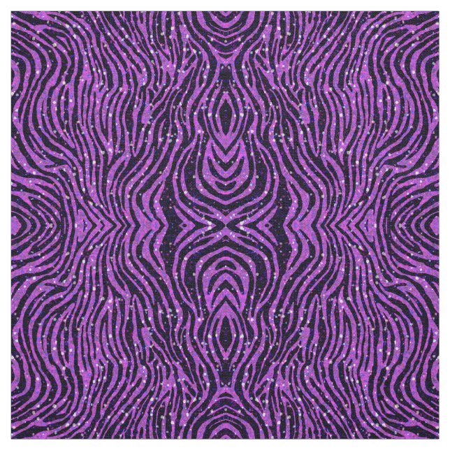 Tecido impressão animal da zebra roxa com brilho (Modelo)