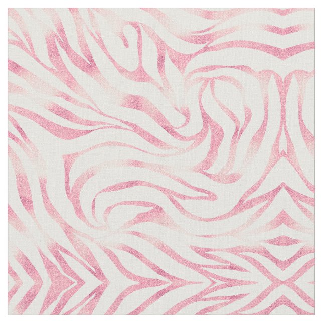 Tecido Impressão Branca de Zebra-Rosa Dourada brilhante E (Detalhe)
