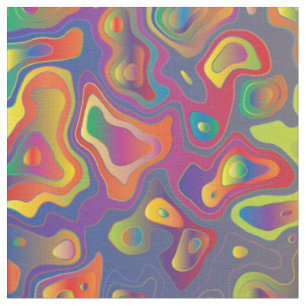 Tecido impressão de água do prisma arco-íris