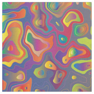 Tecido impressão de água do prisma arco-íris