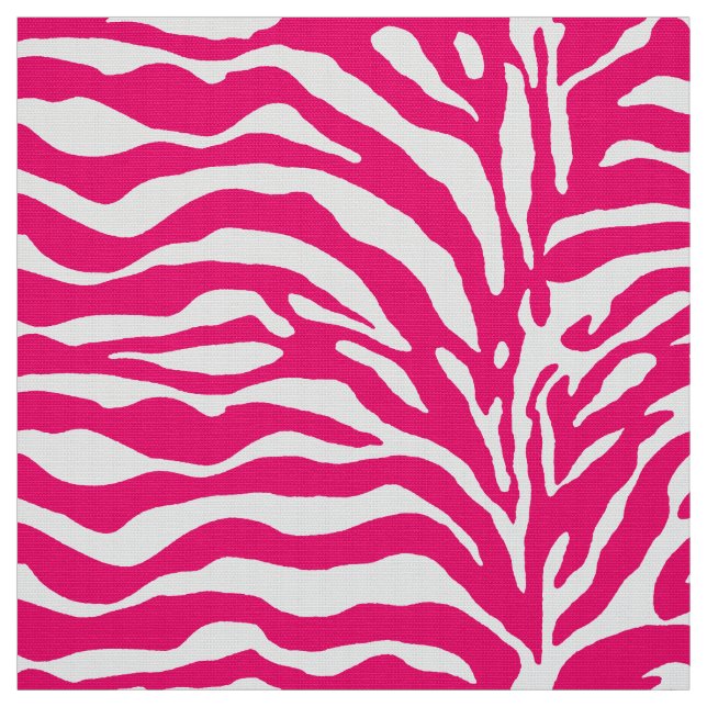 Tecido Impressão de animais selvagens, Zebra em rosa e br (Modelo)