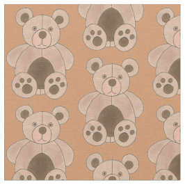 Tecido Impressão De Brinquedo De Barco Castanho Teddy
