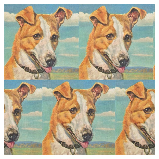 Tecido impressão de cão bonito (Modelo)