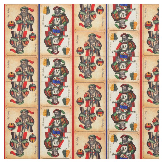 Tecido Impressão de cartões do século XIX do tarot (Modelo)