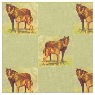Tecido impressão de cavalo grande