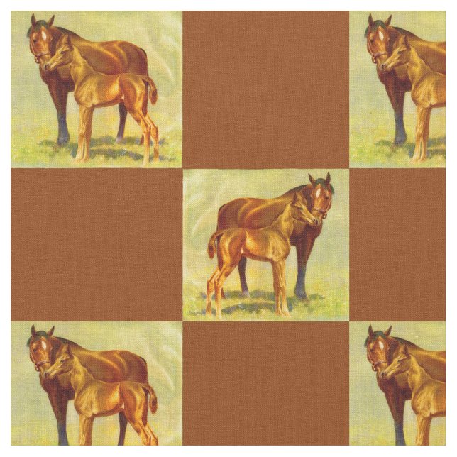 Tecido impressão de cavalo grande (Detalhe)