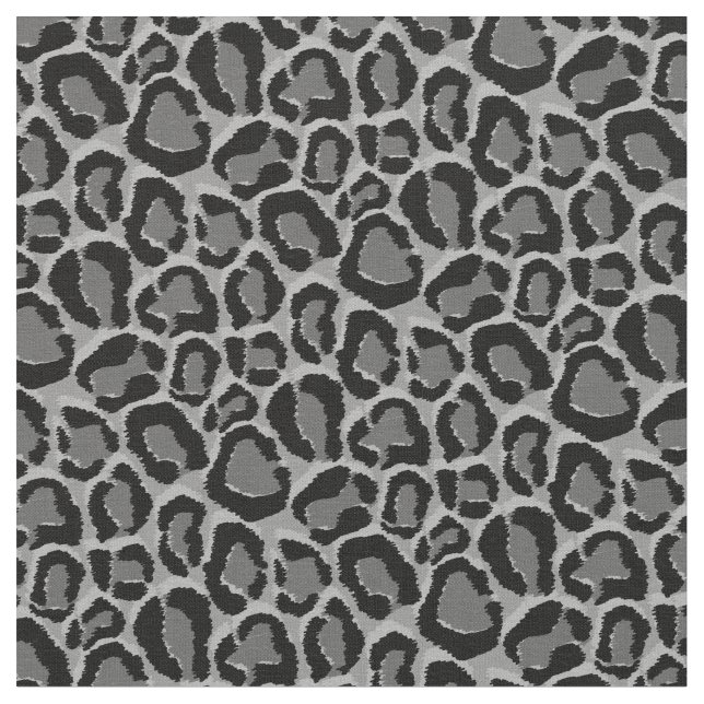 Tecido Impressão de Cinzas de carvão Leopardo (Detalhe)