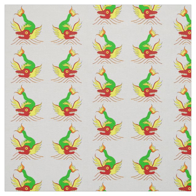 Tecido impressão de dragão assustador (Modelo)