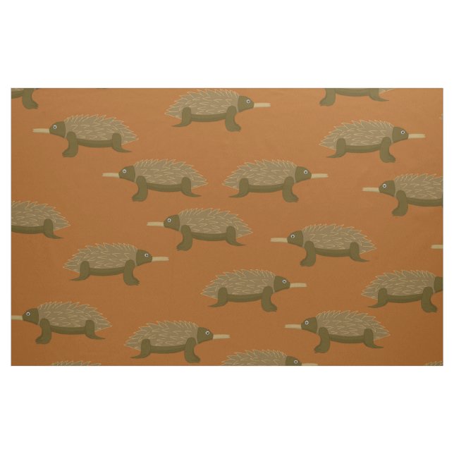 Tecido Impressão de Echidna australiana (Fat Quarter)