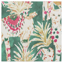 Tecido Impressão de Feriado Vermelho Vermelho de LLAMA