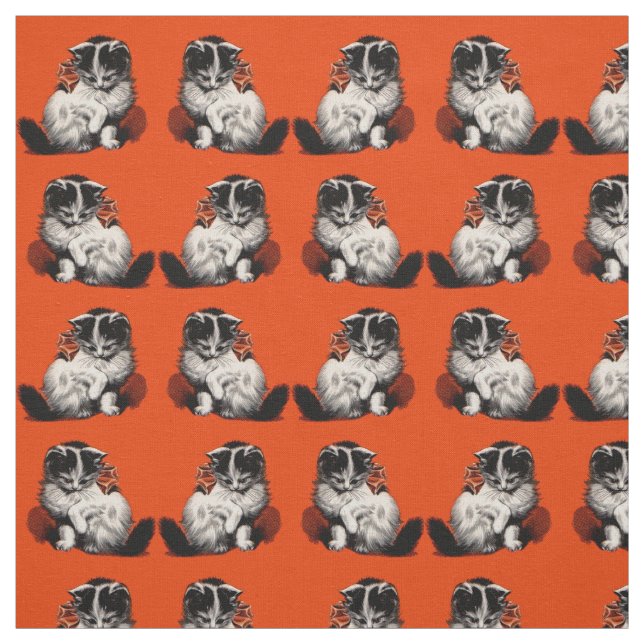 Tecido impressão de gatinho doce (Modelo)