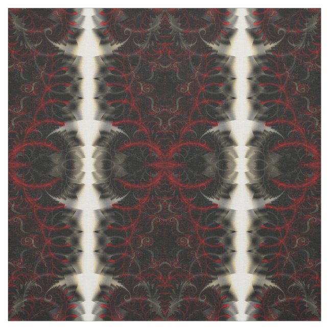 Tecido Impressão de Gótico de Padrão Fractal de Paisley S (Modelo)