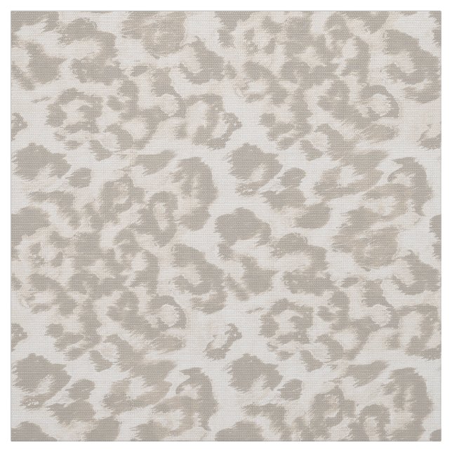 Tecido Impressão de leopardo bege. (Modelo)