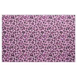 Tecido Impressão de leopardo dentário rosa