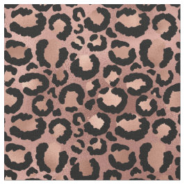 Tecido Impressão de Leopardo Rosa e Preto