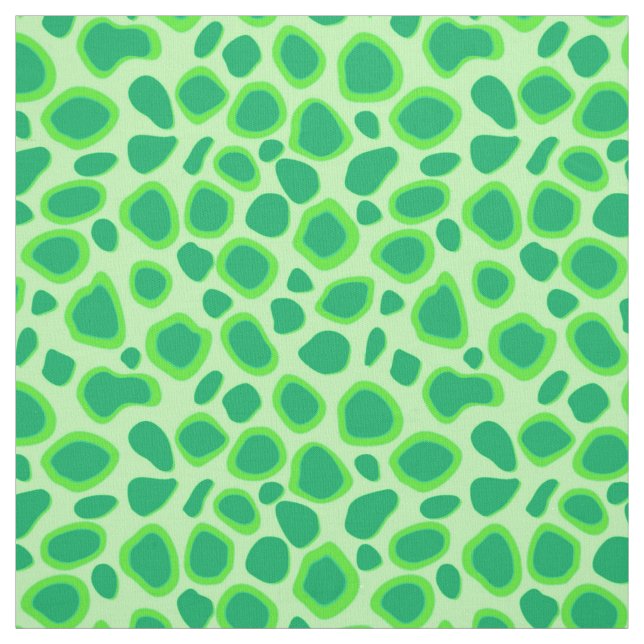 Tecido Impressão de Leopardo - Tons de Verde Hortelã (Modelo)