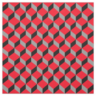 Tecido Impressão de Padrão de Illusão Óptica 3D Funky