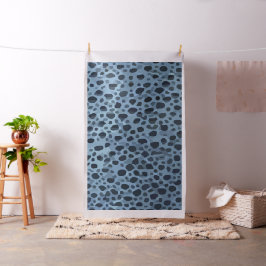 Tecido Impressão de Peixes Azuis e Pretos