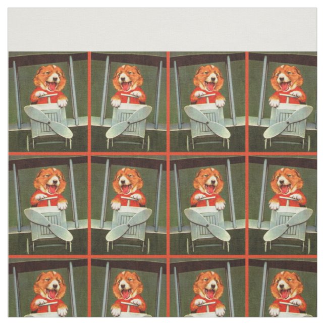 Tecido impressão de piloto de cães (Modelo)