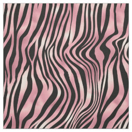 Tecido Impressão de Zebra Rosa e Negra
