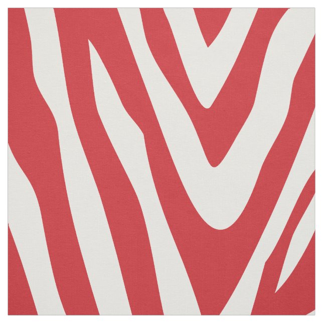 Tecido Impressão de Zebra Vermelha Grande Escala (Modelo)