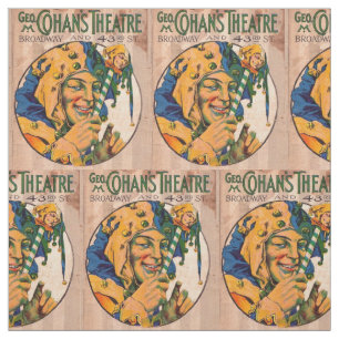 Tecido impressão do cobrir do playbill do teatro de Coha