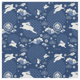 Tecido Impressão do Coelho do Festival QiXi WangXian