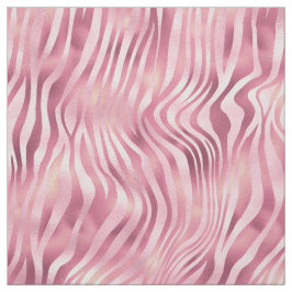 Tecido Impressão em Zebra Metálica Rosa