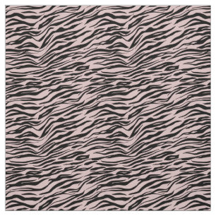 Tecido Impressão em Zebra Negra Rosa