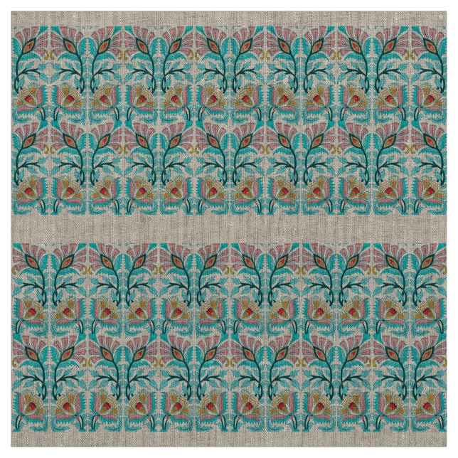 Tecido Impressão floral de flores solares (Modelo)