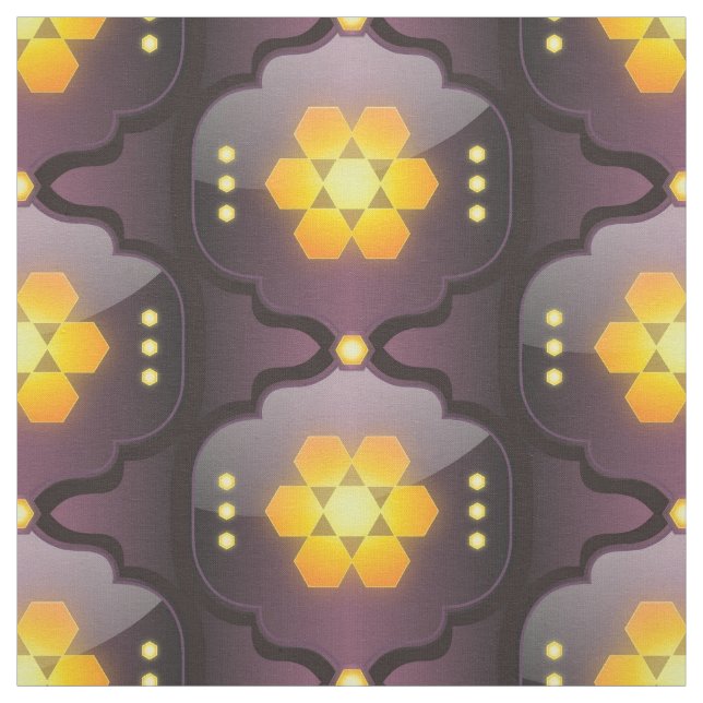 Tecido impressão geométrico em estilo marroquino (Modelo)