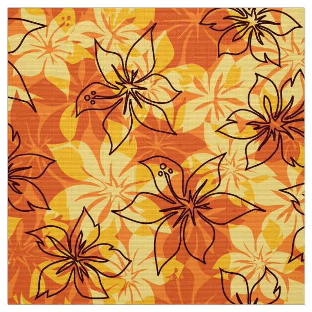 Tecido Impressão havaiano da camisa de Camo do hibiscus (Modelo)